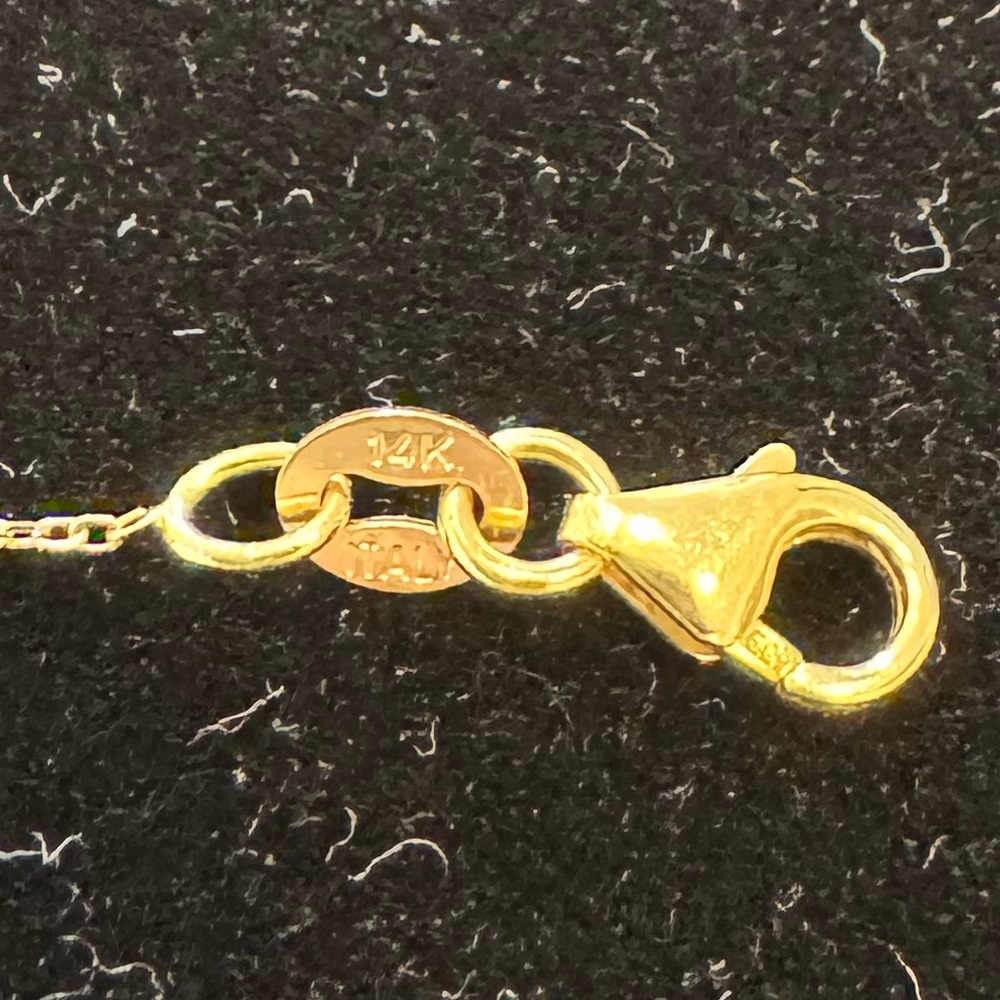 Bony Levy Petite Solitaire Diamond 14K g Gold necklace - Picture 5 of 8